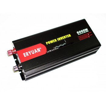 Инвертор (преобразователь) 12V-220V 6000W (чистый синус)